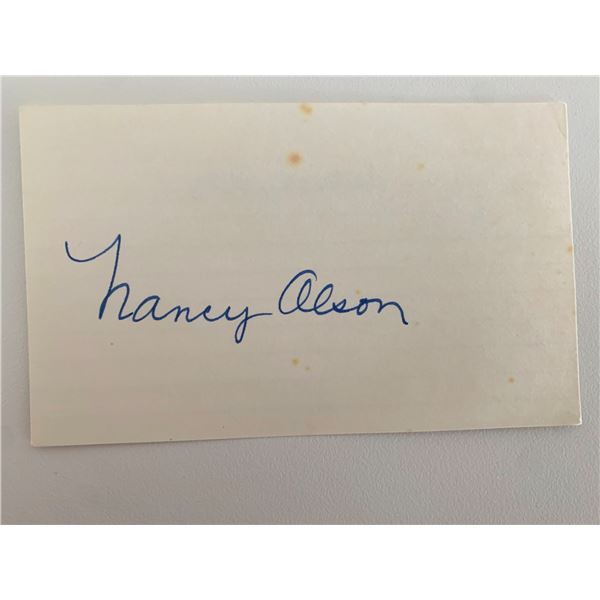 Sunset Blvd Nancy Olson original signature