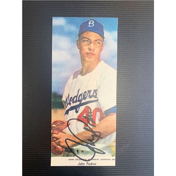 Los Angeles Dodgers John Podres Signed Photo