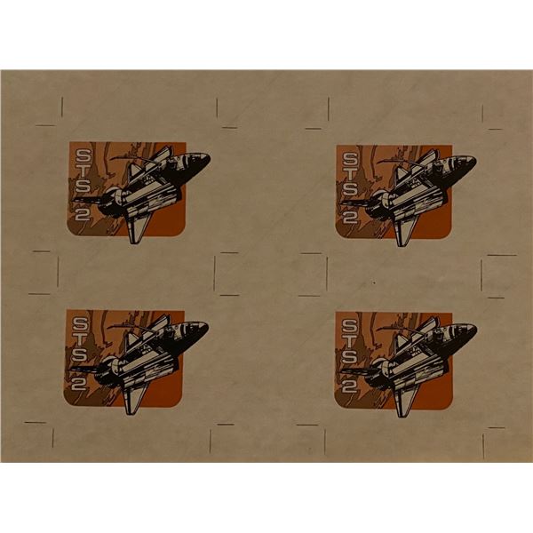 1981 STS-2 NASA second flight Columbia Space Shuttle Transportation vintage decal
