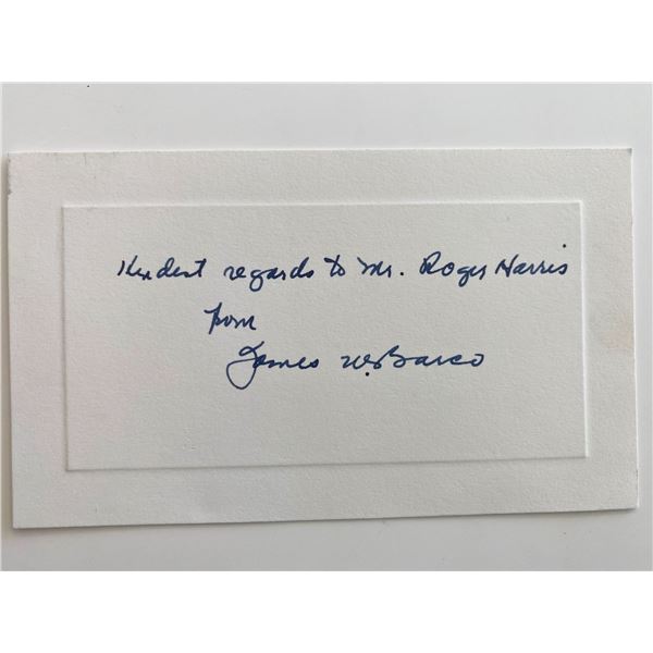 UN Ambassador James W. Barco Signed Note