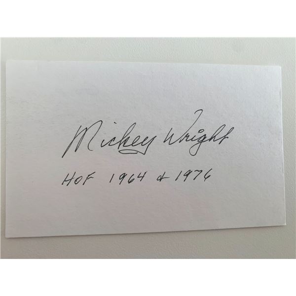 LPGA winner Mickey Wright original signature