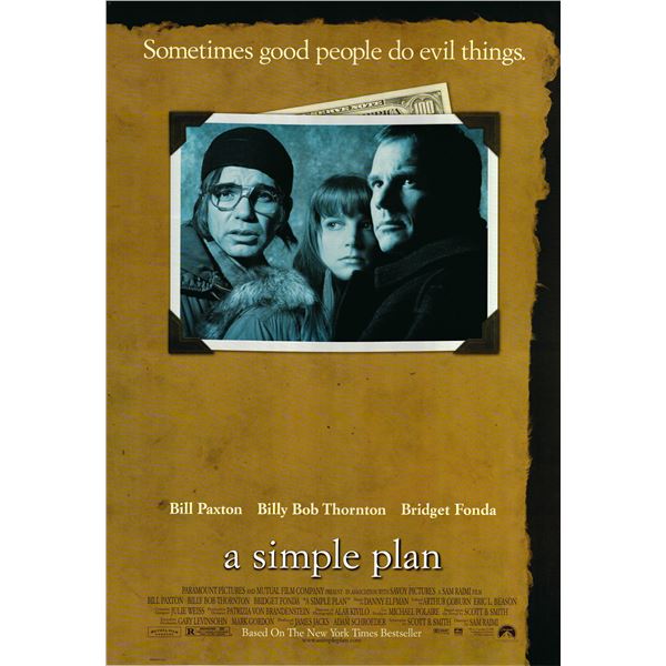 A Simple Plan 1998 original double-sided movie poster