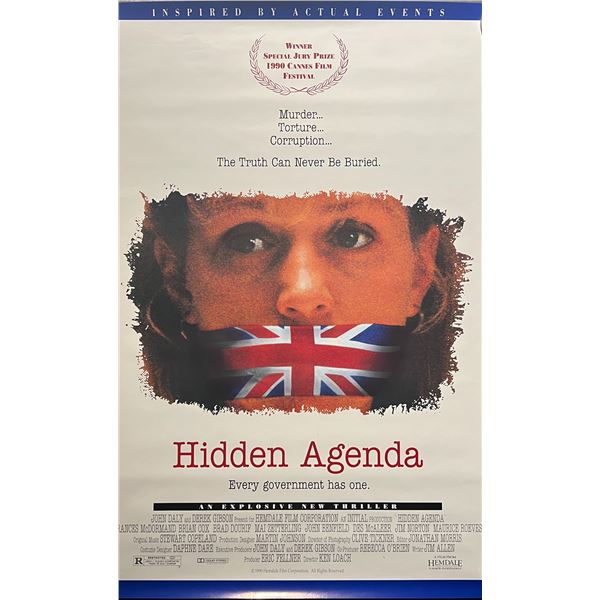 Hidden Agenda 1990 original movie poster