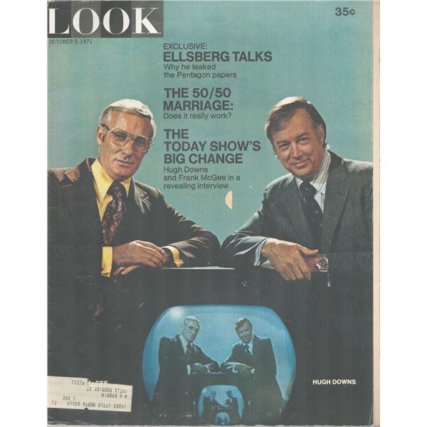 Hugh Downs and Frank McGee Look Magazine Oct. 5, 1971