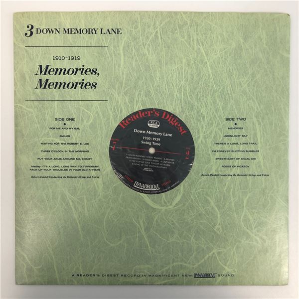 Down Memory Lane Memories Memories Album