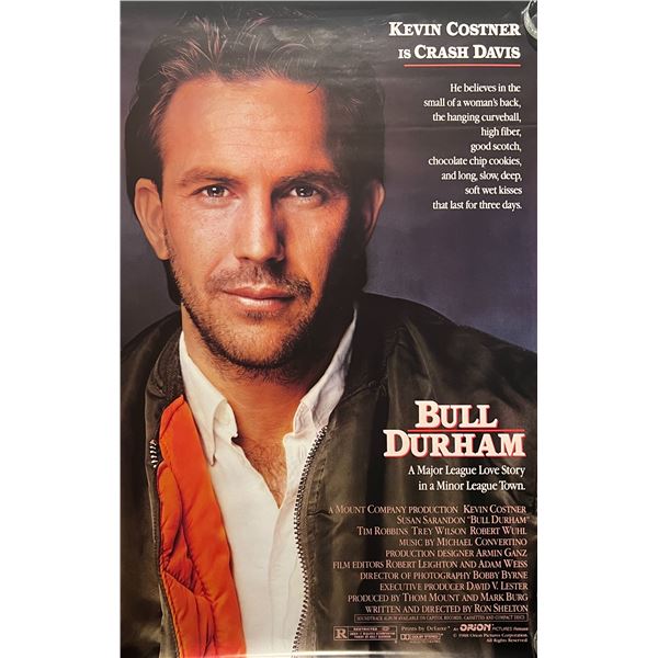 Bull Durham 1988 original movie poster