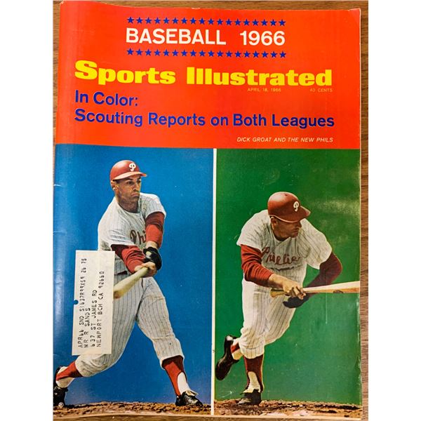 Sports Illustrated 1966 Dick Groat Issue