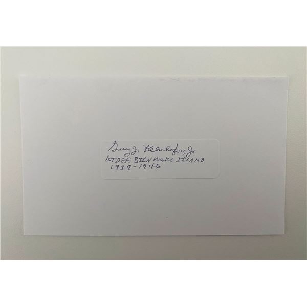 USMC Guy Kelnhofer Jr signed cut