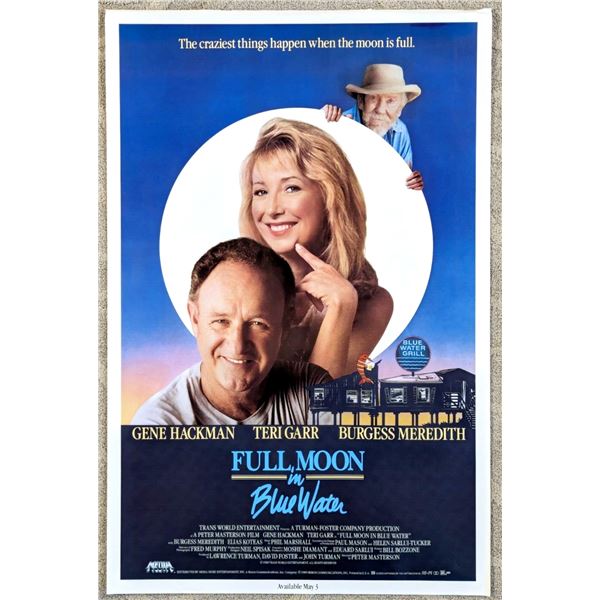 Full Moon in Blue Water 1988 original movie poster