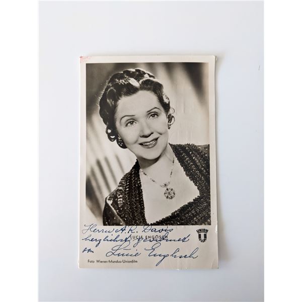 Lucie Englisch signed photo