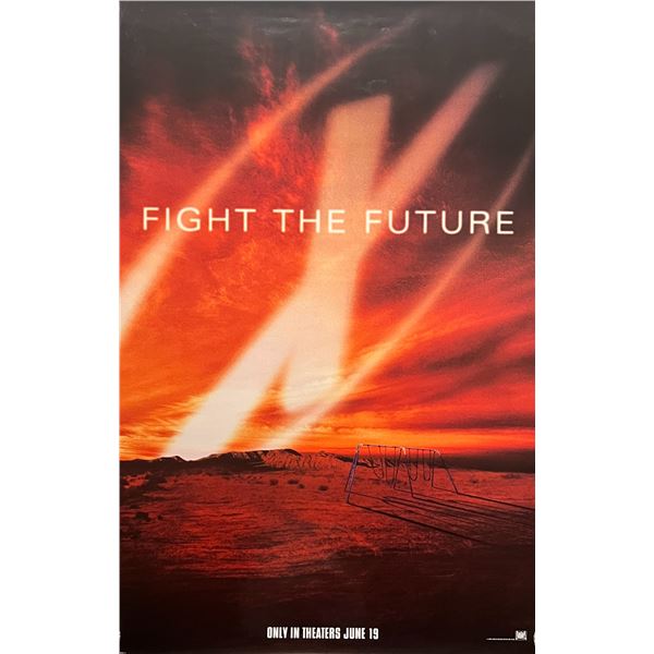 X-Files: Fight the Future 1998 original teaser movie poster