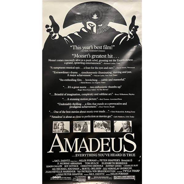 Amadeus 1984 original movie poster