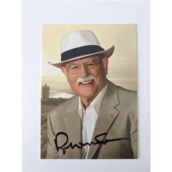 Roger Whittaker signed promo card