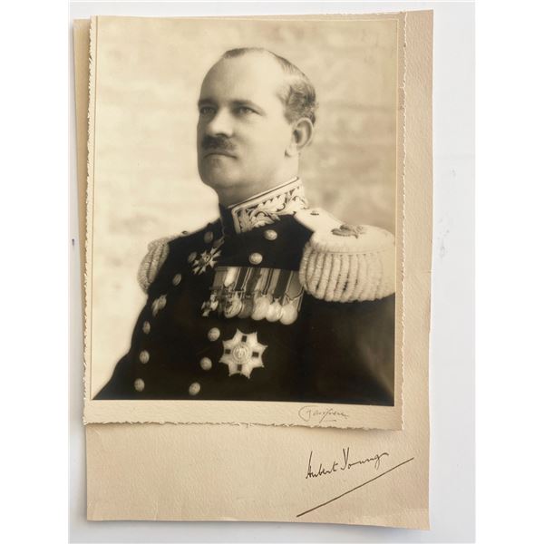 Major Hubert Winthrop Young signed photo
