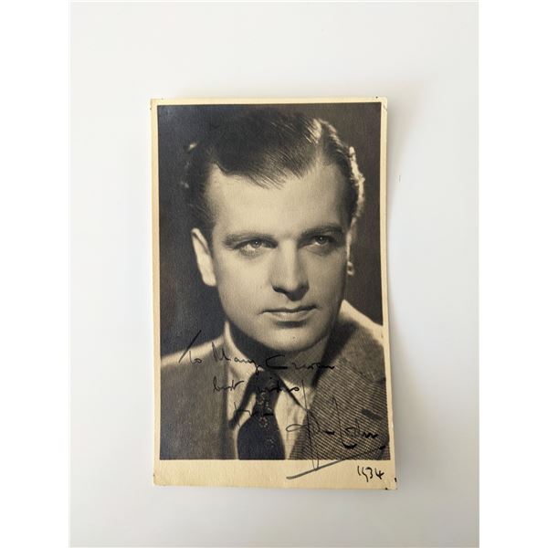 John Loder signed photo