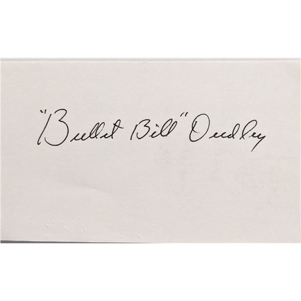 Football HOF Bullet Bill Dudley autograph