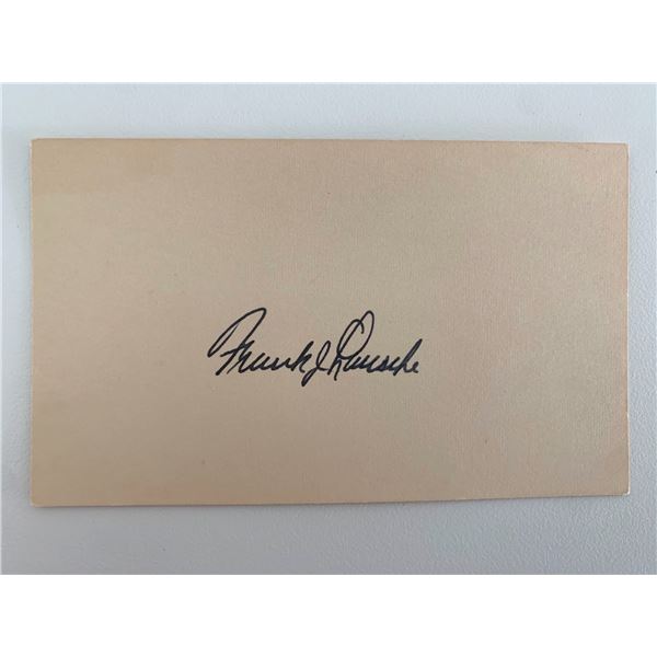 Frank J. Lausche original signature