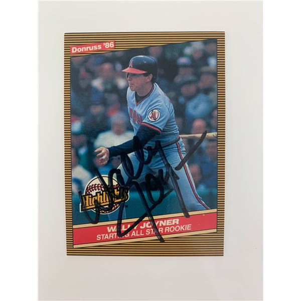 Wally Joyner signed baseball card