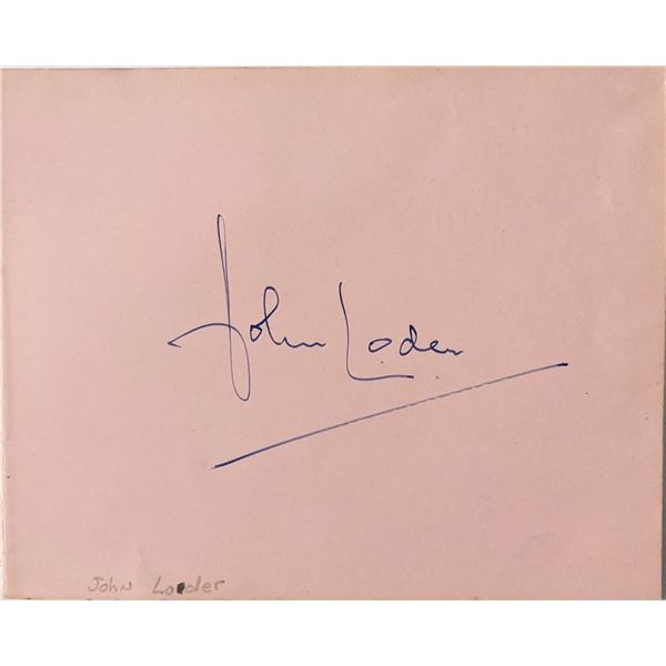 John Loder Signature Cut