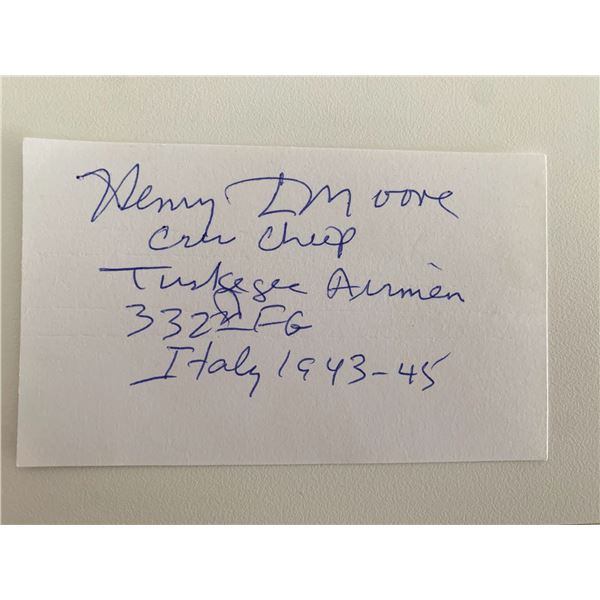 An American Werewolf in Paris Henry L. Moore original signature