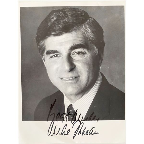 Massachusetts Governor Michael Dukakis signed photo