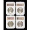 Image 1 : U.S. Peace Dollar Quartet, 1923,