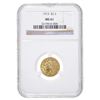 Image 1 : 1913, $2.50 Gold Indian Head Quarter Eagle, NGC MGS61,