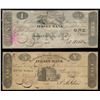 Image 1 : Group of (2) Jersey City, New Jersey - Jersey Bank $1 & $5 Obsolete Bank Notes,