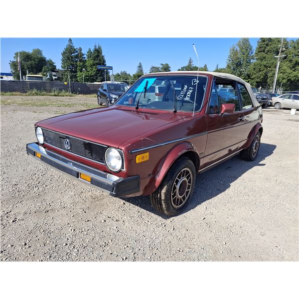 1989 VOLKSWAGEN CABRIOLET