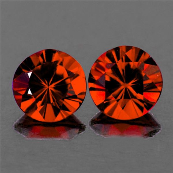 Natural Rare Orange Mahabge Spinel Pair [Flawless-VVS]