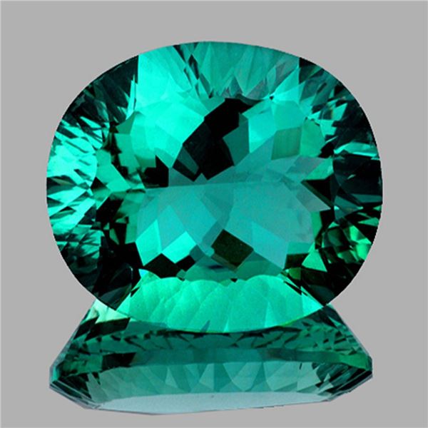 Natural Emerald Bluish/Green Fluorite 89 Cts{Flawless-VVS}