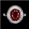 Image 1 : Natural Pigeon Blood Red Ruby Ring