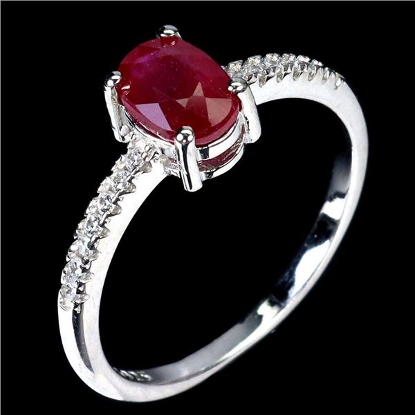 Natural Pigeon Blood Red Ruby Ring