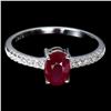 Image 2 : Natural Pigeon Blood Red Ruby Ring