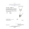 Image 5 : 14kt WG Diamond Heart Motif Necklace