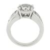 Image 2 : Vintage Platinum Ideal 5.02 ctw GIA Round Brilliant Diamond w/ Waterfall Baguett