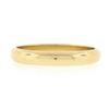 Image 4 : Unisex Classic 14k Yellow Gold Plain Dome Polished Stackable Wedding Band Ring