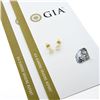 Image 6 : NEW 14k Gold 2.14 ctw GIA Martini Prong Set Square Princess Diamond Stud Earring