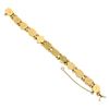 Image 5 : Vintage 14K Gold 6.25" Hardstone Cameo Polished Multi Shape Slide Charm Bracelet
