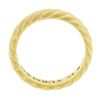 Image 5 : David Yurman 18K Yellow Gold 5mm Polished Braided Cable Stackable Band Ring
