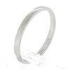 Image 7 : 14K White Gold 1.9mm Domed Polished Plain w/ Notch Stackable Wedding Band Ring
