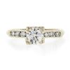 Image 4 : Vintage 14k Gold.70 ctw Old European Diamond Solitaire w/ Accents Engagement Rin