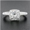 Image 3 : Verragio 18k White Gold 1.43 ctw GIA Round Brilliant Cut Diamond Engagement Ring