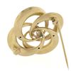 Image 4 : Antique Victorian 14k Yellow Gold Infinity Love Knot Brooch w/ Old Cut Diamond