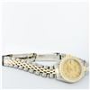 Image 5 : Rolex Ladies 2T Yellow Gold & Stainless Steel Champagne Roman Wristwatch 26MM