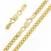 Image 5 : NEW Unisex Solid 14k Yellow Gold 3.4mm Miami Cuban Curb Link 24" Chain Necklace