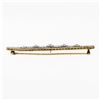 Image 5 : Antique Edwardian Krementz 14k Gold Filigree Milgrain Old Diamond Bar Pin Brooch