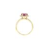 Image 4 : 2.85 ctw Ruby & Diamond Ring - 14KT Yellow Gold