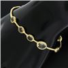 Image 5 : Ippolita 18K Gold 7.5 4.93 ctw Bezel Smoky Quartz Station Slip On Bangle Bracele