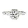 Image 4 : Antique Orange Blossom Platinum Old Cut 0.60 ctw G VS Diamond Engagement Ring